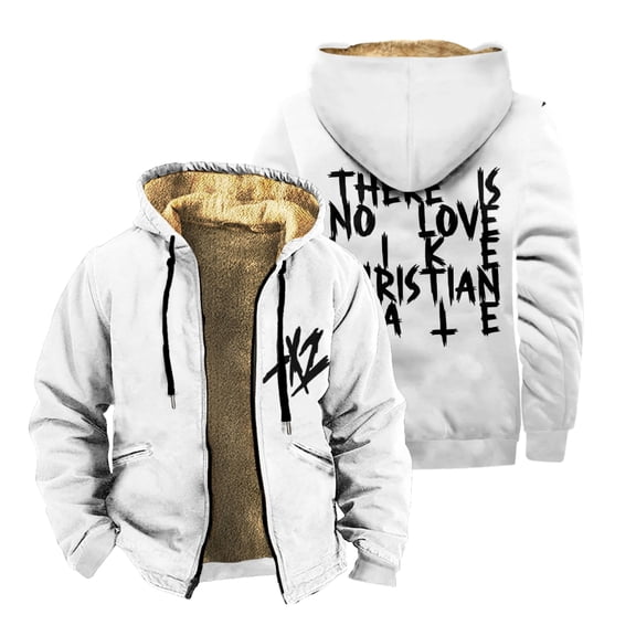 TX2 No Love Zipper Hoodies Jacket Women Men Long Sleeve Streetwear Coat