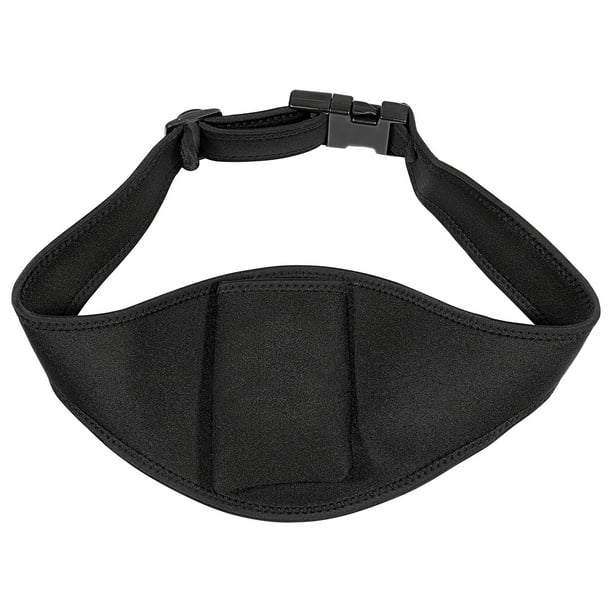GOOHOCHY MILISTEN - Cinturón para micrófono, soporte para micrófono, funda para micrófono, ideal para instructores de fitness y altavoces (negro)