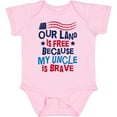 thumbnail image 3 of Inktastic Military Uncle Proud Nephew Freedom Boys or Girls Baby Bodysuit, 3 of 5