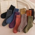 thumbnail image 4 of Calcetines gruesos Y cálidos YONGSHENG DE invierno PARA MUJER DE LANA COLOR sólido 5 PARES, 4 of 5