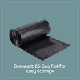 thumbnail image 3 of Karat 55-60 Gallon Black Heavy Duty Trash Bags, 1.2 Mil Garbage Can Liners, 38" x 58", 100 Count, 3 of 7