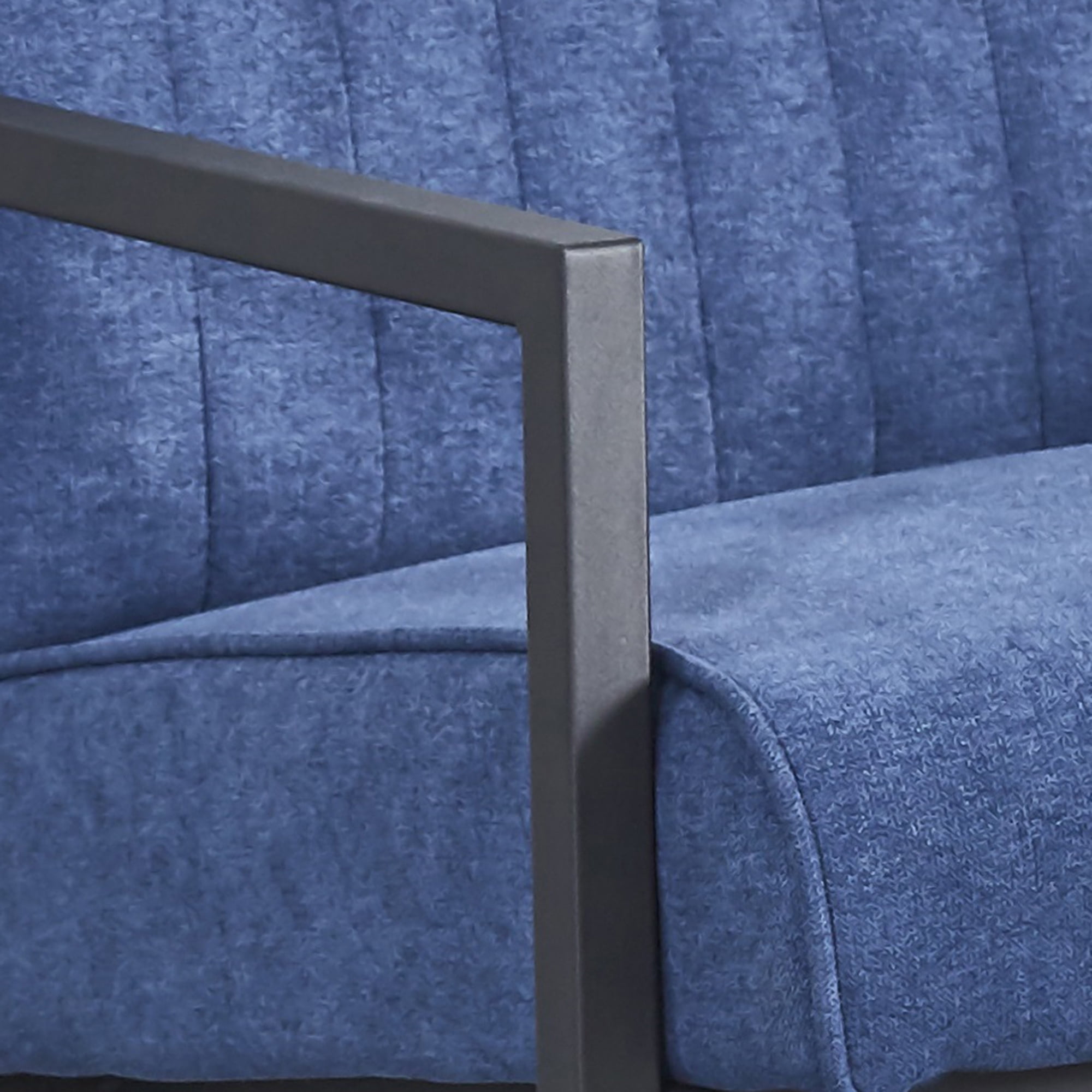 Kadyn Arm Chair, Single Sofa Chairs for Bedroom, Fabric Armchair for Living Room, Blue