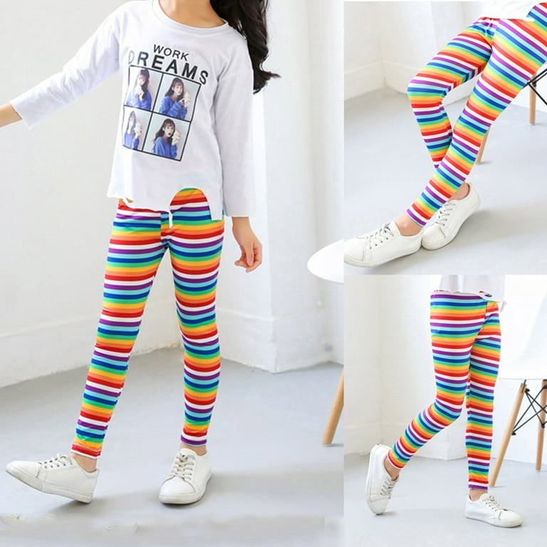 LUOGENLI Girls Pants Size 12 Youth Girls Ankle Length Leggings Printing Flower Kids Classic Stretch Pants Girls Pants Size 10 12 Slim Fit Tall Girls Shorts Size 14 16 10 11 Years Walmart