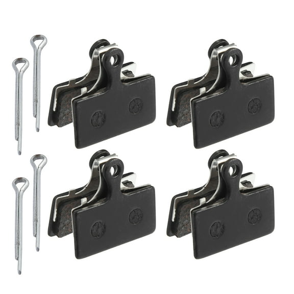 Unique Bargains 4 Pair Semi Metal Disc Bike Brake Pads with Split Pin for Shimano M615 M666 M675 M785 M960 M985 M988
