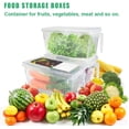 thumbnail image 4 of Lettuce Keeper for Fridge(3 Pack)- 4.5L Vegetable Storage Containers for Refrigerator with Drain Tray Keep Fresh for Veggies and Salad, 4 of 5