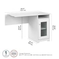 thumbnail image 2 of Cabot Desk Return with Storage in White - Engineered Wood, 2 of 9