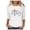White, variant on Easter Shirts for Womens Easter Day Cartoon Rabbit 3/4 Sleeve Pullover Tops Clothes for Womens
