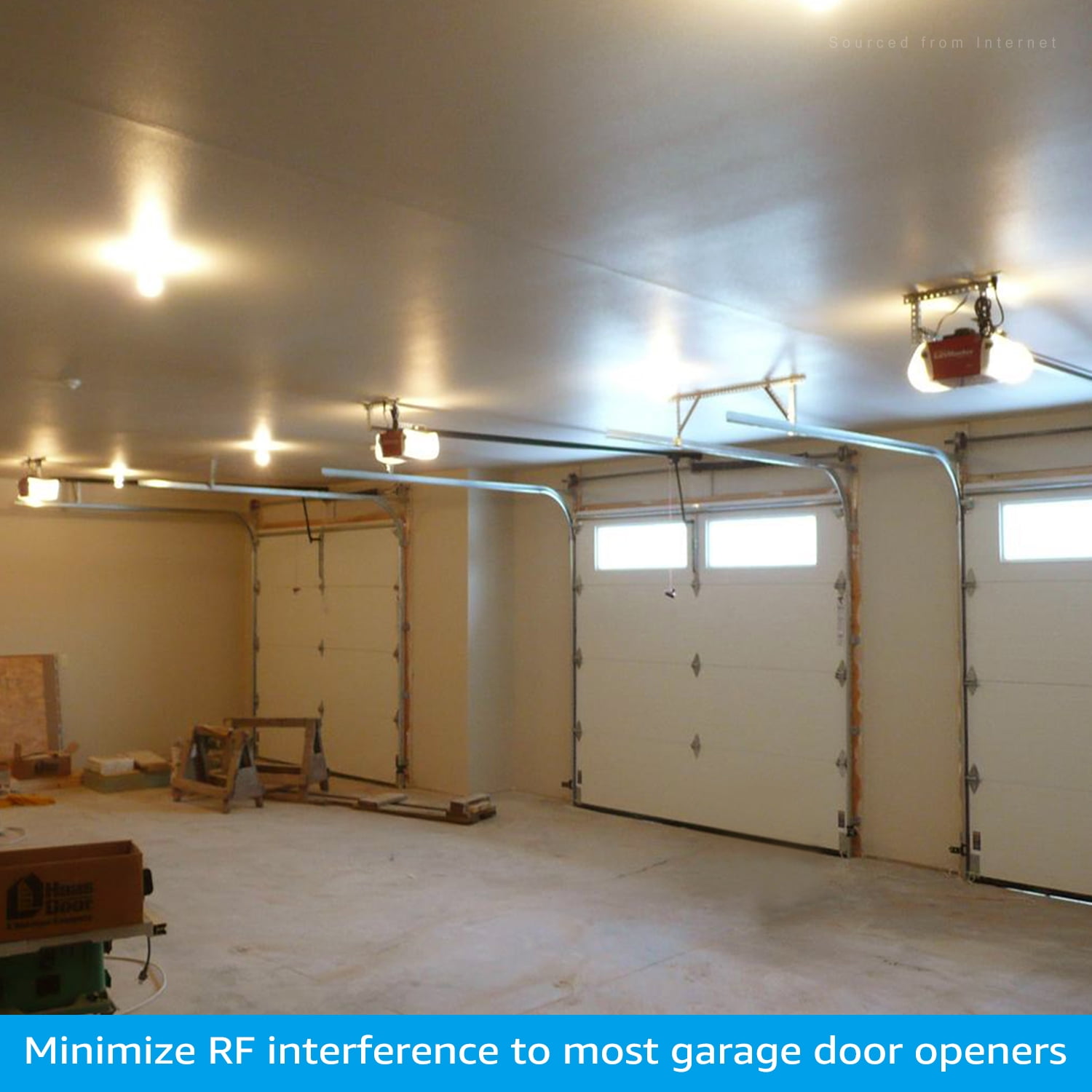Brighter garage sale door opener lights