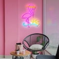 thumbnail image 4 of Flamingo Neon Signs for Wall Decor 15.7"x 5.5" LED Neon Light with On/Off Switch USB Operated Neon Sign for Bar Gamimg Room Kid Room Bedroom Decor, 4 of 6