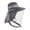 Gray, variant on Adjustable Bugs Shielding Hat With Mesh UPF50+ Sun Protecting Face Covers For Men Gardening Farming Outdoor Activities