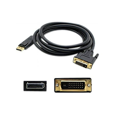 UPC: 0821455054529 | AddOn DISPLAYPORT2DVI6F AddOn 1.82m (6.00ft) DisplayPort Male to DVI-D Dual Link (24+1 pin) Male Black Adapter Cable – 100% compatible with select devices.
