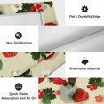 thumbnail image 5 of Beige Red Strawberry Outdoor Rug 5x8 Ft, Non Slip Washable Area Rug, Spring Floral Watercolor Summer Botanical Patio Rugs Carpet Runner, Large Floor Mat for Indoor/Outdoor Deck Porch Camping, 5 of 8