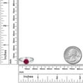 thumbnail image 6 of Gem Stone King 900 Platinum Red Created Ruby Engagement Ring for Women | 1.55 Cttw | Round 7MM | Gemstone July Birthstone | Size 7, 6 of 6