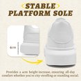 thumbnail image 5 of Adult Platform Casual Sneakers Lace Up Fashion Daily Walking Shoes for All Seasons, 5 of 6