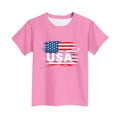 thumbnail image 2 of OGLCCG Kid 4th of July T-Shirts Boys Girls American Flag Patriotic Shirt Top Short Sleeve Independence Day Tees 3-15 Years, 2 of 5