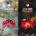 thumbnail image 3 of 2 Pack Solar Ladybug Hanging Lantern Waterproof LED Outdoor Decor Light for Patio Garden Yard Pathway Balcony Porch Backyard, 3 of 6
