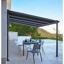 Shatex Shade Panel Block 90% of UV Rays with Ready-tie up Ribbon for Pergola/Greenhouses/Carport/Porch 12x16ft Black