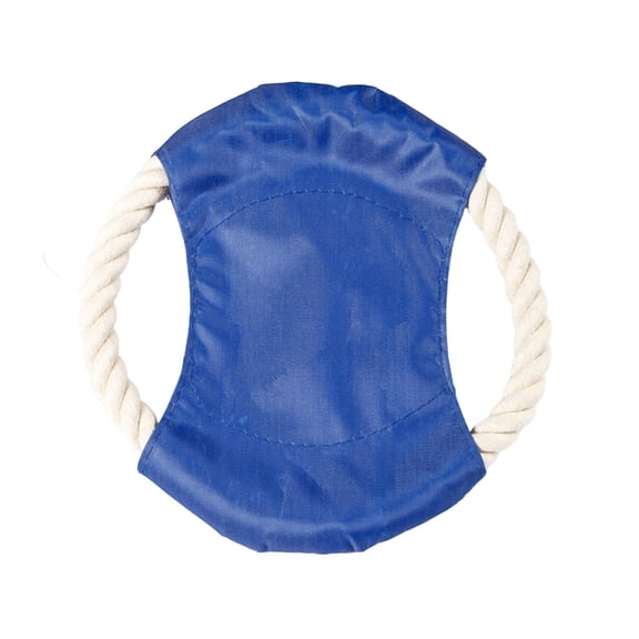 Ovzne Safe Soft Dog Frisbee Rope Toy for Outdoor Fetch Training