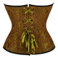 thumbnail image 3 of JFGHDG Shapewear Corset Bustier Corset Top Overbust Corset Western Corset with Bra Corset Top Corset for Women Yellow 3xl, 3 of 7