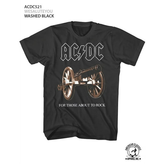AC/DC We Salute You Black Adult T-Shirt