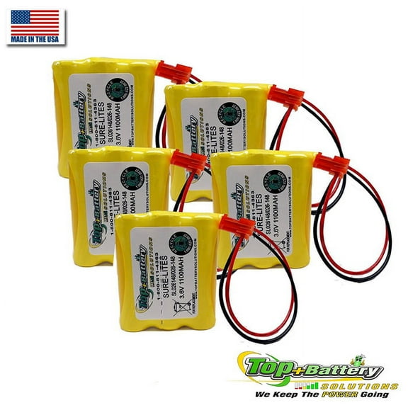 Emergency Lighting Battery For Sure-Lites 026-148 26-148 LPX70RWH Jiangmen Qty.5