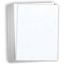Hamilco White Linen Textured Cardstock Thick Paper Legal Size 8 1/2" x 14" Card Stock 80lb Cover 25 Pack