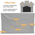 thumbnail image 5 of Outdoor TV Cover for 30"-32" Flat Screens, IC ICLOVER Weatherproof Weather Dust Resistant Television Protector with Waterproof Remote Pocket - Gray, 5 of 11