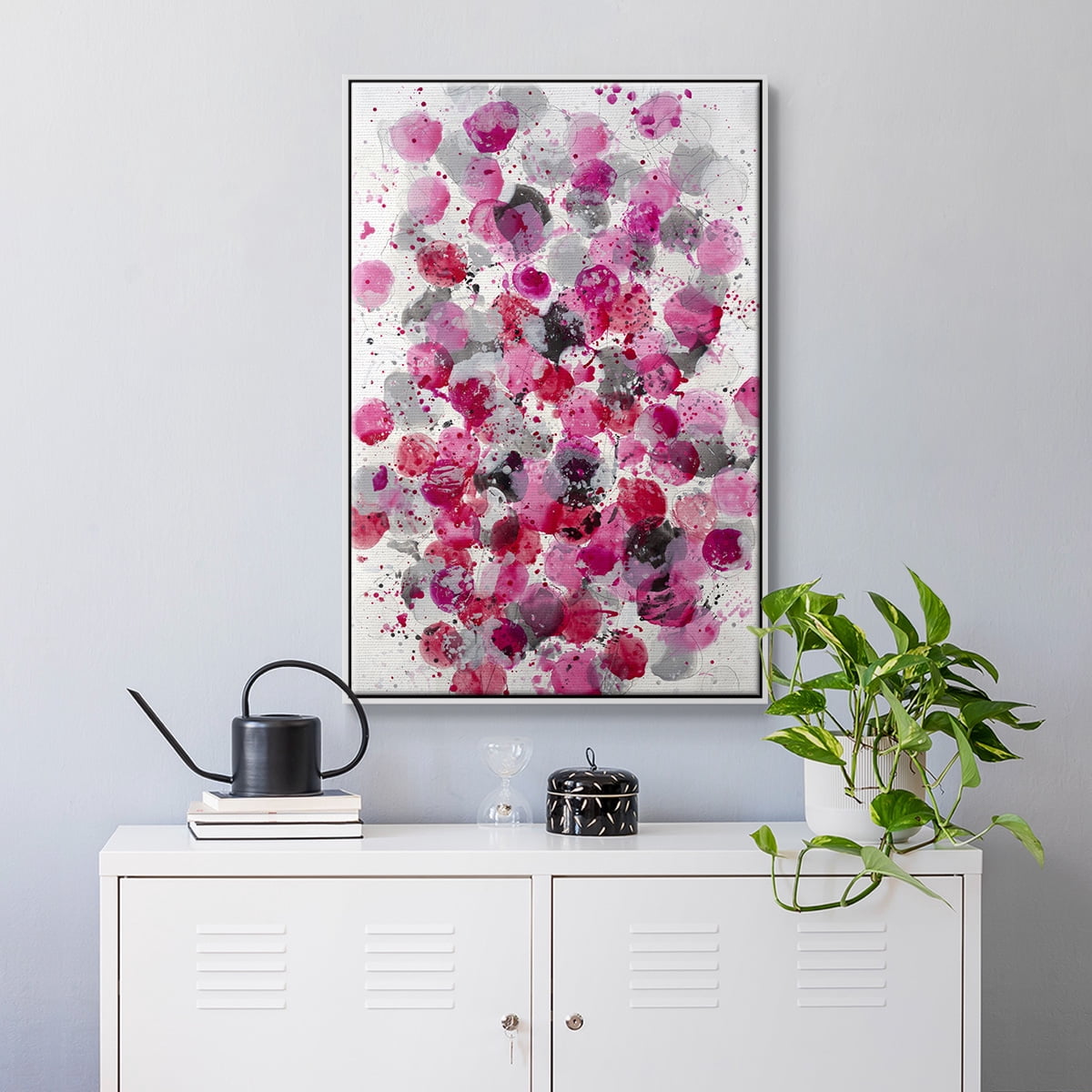 Bouquet Framed Premium Gallery Wrapped Canvas - Ready to Hang - 27 x 41 - White Floating Frame