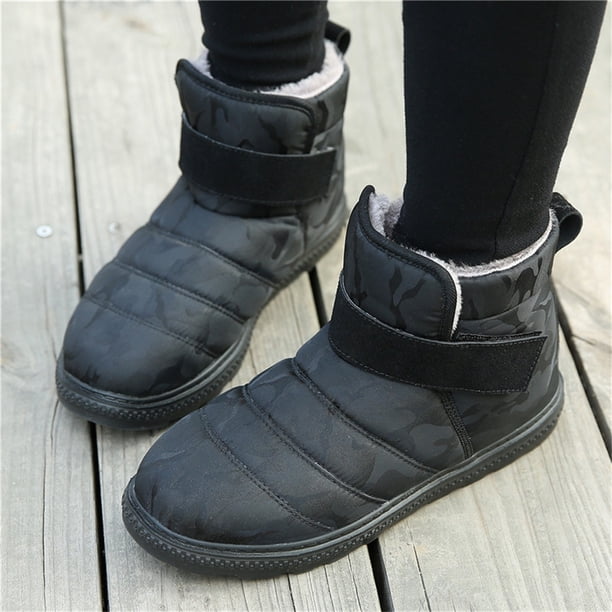 Botas de nieve más terciopelo para mantener el calor Zapatos de algodón para exteriores Zapatos de patinaje Engrosamiento superior para mantener el calor Wmkox8yii ghj1925