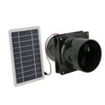 10W 12V Solar Powered Exhaust Fan for Round Pipe ABS Solar Panel