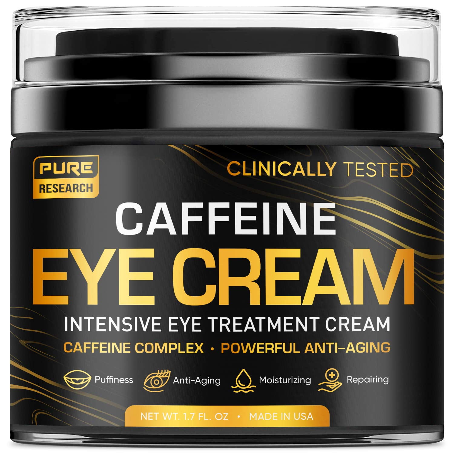 Caffeine Eye Cream For Anti Aging Dark Circles Bags Puffiness Great 