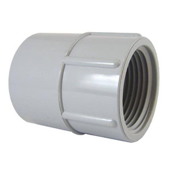 IPEX 9663345 1 in. Female Conduit PVC Adapter, Grey