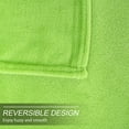 thumbnail image 5 of Howarmer Green Fuzzy Bed Blanket, Queen Size Soft Flannel Fleece Blankets, All Season Lightweight Warm Bed Throws, 90 x 90 Inch, 5 of 7