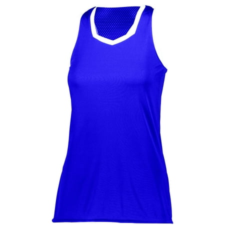 Augusta L Ladies Crosse Jersey Purple/White 1678