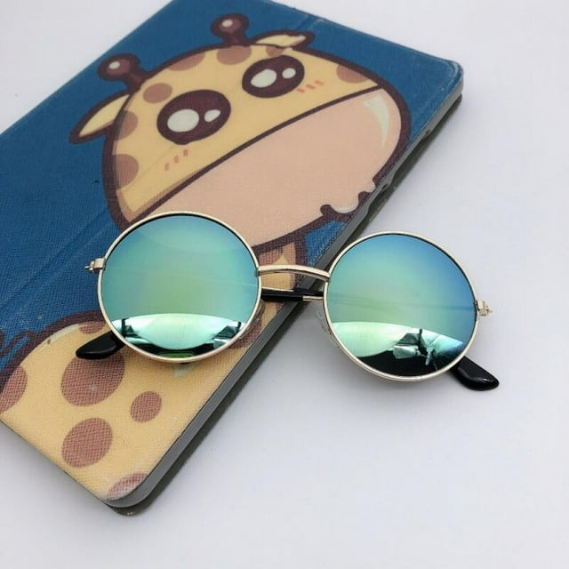 Clearance,Fashion Kids Sunglasses Cute Round Frame Sunglasses Metallic Fruit Dazzle Sunglasses Personality Sunglasses