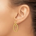 thumbnail image 2 of Auriga Fine Jewelry 14K Yellow Gold Twisted Dangle Earrings for Women, 2 of 6