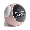 thumbnail image 3 of Reloj despertador con expresión de color, control de voz creativo, luz nocturna, carga USB, reloj despertador multifunción de dibujos animados para niños, regalo aproximadamente 110 × ciento cinco × 9, 3 of 4