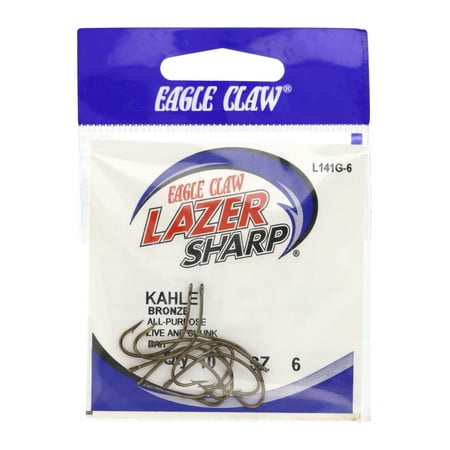 UPC: 0047708171137 | Lazer Sharp L141GH-6 Kahle Offset Hook  Bronze  Size 6