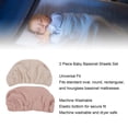 thumbnail image 4 of Soft Breathable Cotton Bassinet Fitted Sheets for Baby Mattress Hourglass Oval Rectangle, 4 of 7