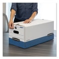 thumbnail image 5 of Bankers Box 0001203 15 in. x 24 in. x 10 in. Liberty Heavy-Duty Strength Storage Box - Legal, White/Blue (4/Carton), 5 of 5