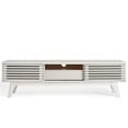 thumbnail image 3 of Allora Modern Particleboard Wood TV Stand for TVs up to 58.5" in White, 3 of 9