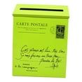 thumbnail image 4 of jifeng Vintage Galvanized Post Mailbox Letterbox Postbox Newspaper Case Box Green, 4 of 5