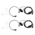 thumbnail image 2 of Two Way  Earpiece, Practical And Dependable Action Throat Mic Headset  Talkie Headphone With Spare Earplugs For, 2 of 8