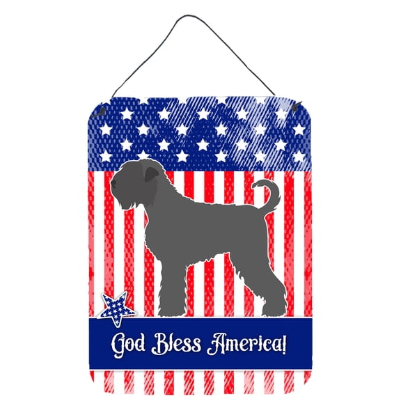 Carolines Treasures BB8374DS1216 Black Russian Terrier American Wall or Door Hanging Prints 12x16 multicolor