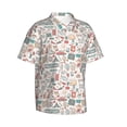 thumbnail image 2 of Uemuo Summer Life Printed Regular Fit Short Sleeve Casual Hawaiian Shirt for Men,Aloha shirt,Tropical shirt,Floral print shirt,Vacation Beach shirt-3X-Large, 2 of 9