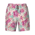 thumbnail image 4 of Lsque Mens Swim Trunks Purple Watercolor Flowers Pattern - Bathing Suit Compression Liner - Beach Swim Shorts Swimwear - (S-3XL) - Stretch Quick Dry -Large, 4 of 9