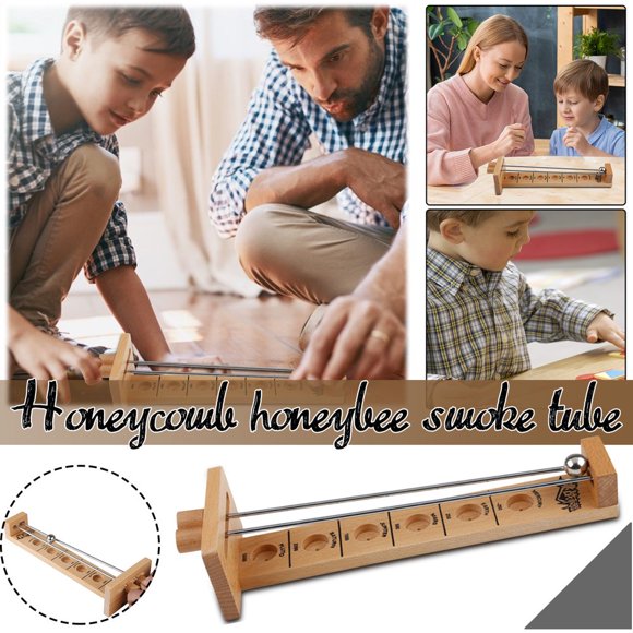 Shoot The Moon Game With Metal Ball Fun Wooden Hockey Game Toy For Kids Adults