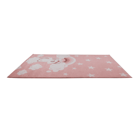 Baby Pink Soft Cute Area Rug Carpet Mat, Baby Girl Pink Area Rug