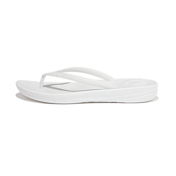 Fit Flop Women's Iqushion Ergonomic Urban White Rubber Athletic Sandal - 5M