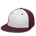 thumbnail image 4 of OC Sports TGS1930X Proflex Bamboo Charcoal Flat Visor Cap - Wh Maroon Maroon, 4 of 8